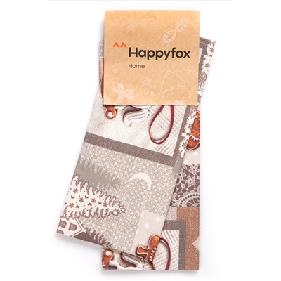 Набор полотенец из рогожки с петельками 2 шт Happy Fox Home