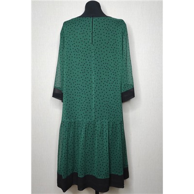 Платье Bazalini 4786 зеленый горох