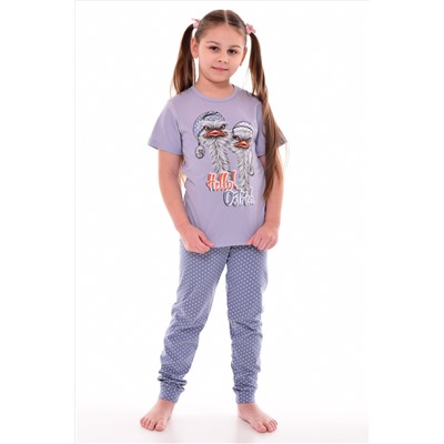 Пижама детская 7-283 (серый), Страусы