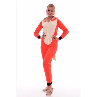 Пижама женская Кигуруми Лиса 1-153 (оранжевый)