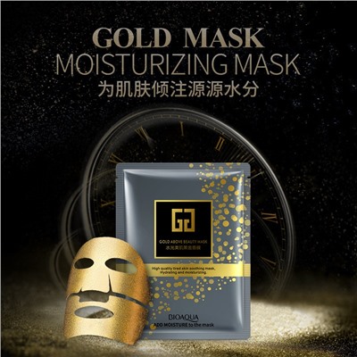 Тканевая маска с золотом Gold above Beauty Mask  BioAqua (0611)