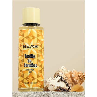 Мист для тела и волос Beas Body & Hair Vanille De Caraibes 250 ml