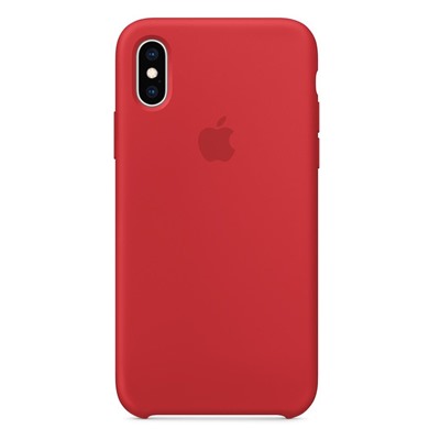 Силиконовый чехол для Айфон XS -Красный (Red)